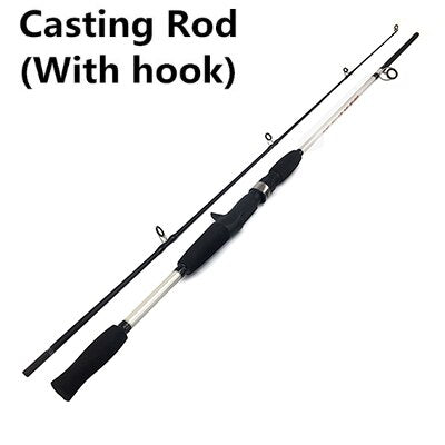 Fishing Rods Carbon Fiber Spinning/casting Ultra Light 1.5m/1.8m Solid Tip Fishing Rod